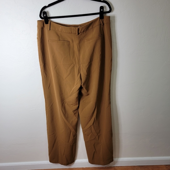 Chico's Saddle Brown Trouser Pants Sz. 2.5 Tall - Picture 4 of 6
